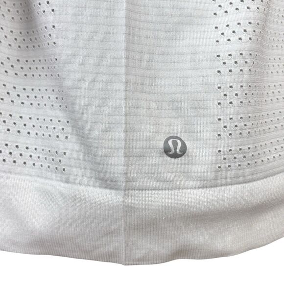 Lululemon Swiftly Breathe Long Sleeve Shirt Top Sz 10 White. - Picture 8 of 11
